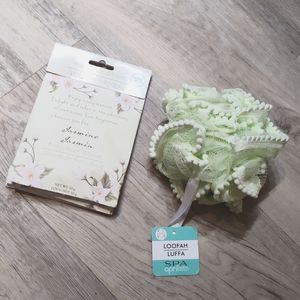 Spa April Loofah & Fragrance Sachet 2PK